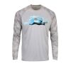 Cayman Camo Long Sleeve Sun Shirt <title>Mens Hooded Sun Shirt | B.L. Tees</title> Thumbnail