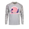 Cayman Camo Long Sleeve Sun Shirt <title>Mens Hooded Sun Shirt | B.L. Tees</title> Thumbnail