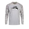 Cayman Camo Long Sleeve Sun Shirt <title>Mens Hooded Sun Shirt | B.L. Tees</title> Thumbnail