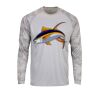 Cayman Camo Long Sleeve Sun Shirt <title>Mens Hooded Sun Shirt | B.L. Tees</title> Thumbnail