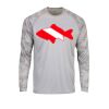 Cayman Camo Long Sleeve Sun Shirt <title>Mens Hooded Sun Shirt | B.L. Tees</title> Thumbnail