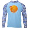 Hooded Camo Sleeve Sun Shirt Thumbnail