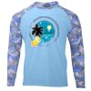Hooded Camo Sleeve Sun Shirt Thumbnail