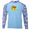 Hooded Camo Sleeve Sun Shirt Thumbnail