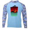 Hooded Camo Sleeve Sun Shirt Thumbnail