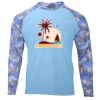 Hooded Camo Sleeve Sun Shirt Thumbnail