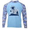 Hooded Camo Sleeve Sun Shirt Thumbnail