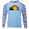 Hooded Camo Sleeve Sun Shirt Thumbnail