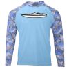 Hooded Camo Sleeve Sun Shirt Thumbnail