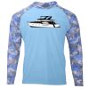 Hooded Camo Sleeve Sun Shirt Thumbnail