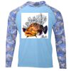 Hooded Camo Sleeve Sun Shirt Thumbnail
