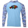 Hooded Camo Sleeve Sun Shirt Thumbnail
