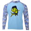 Hooded Camo Sleeve Sun Shirt Thumbnail