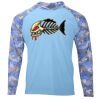 Hooded Camo Sleeve Sun Shirt Thumbnail