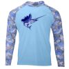 Hooded Camo Sleeve Sun Shirt Thumbnail