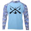 Hooded Camo Sleeve Sun Shirt Thumbnail